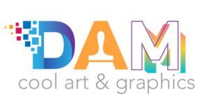 dam cool art and graphics logo